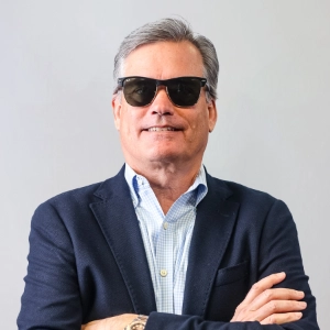 Todd Benson, Legal Counsel at Sunline Global wearing sunglasses